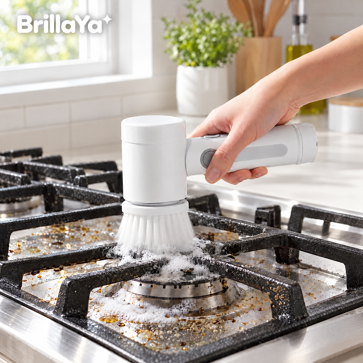 Kit BrillaYa – Cepillo eléctrico de limpieza